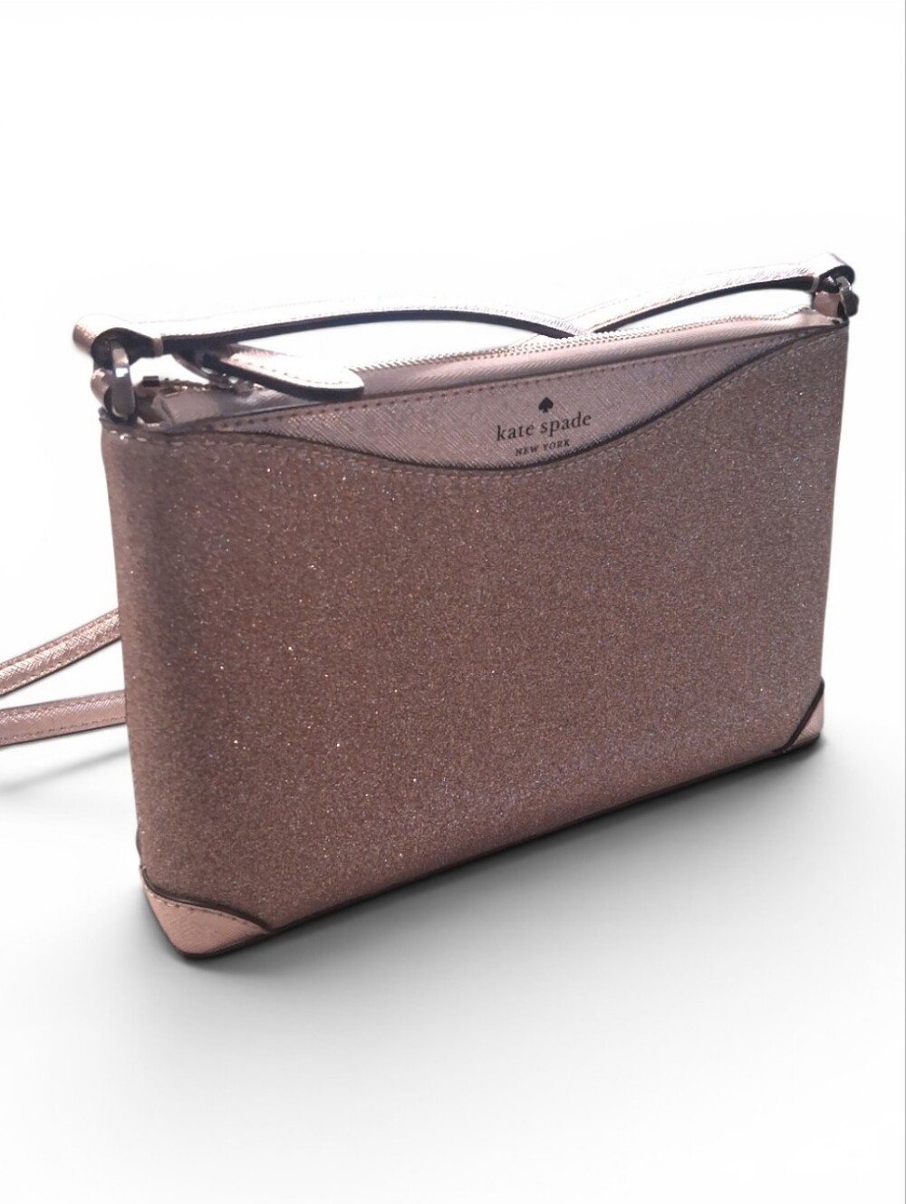 Kate Spade Shimmy Crossbody Rose Gold - Picture 3 of 9